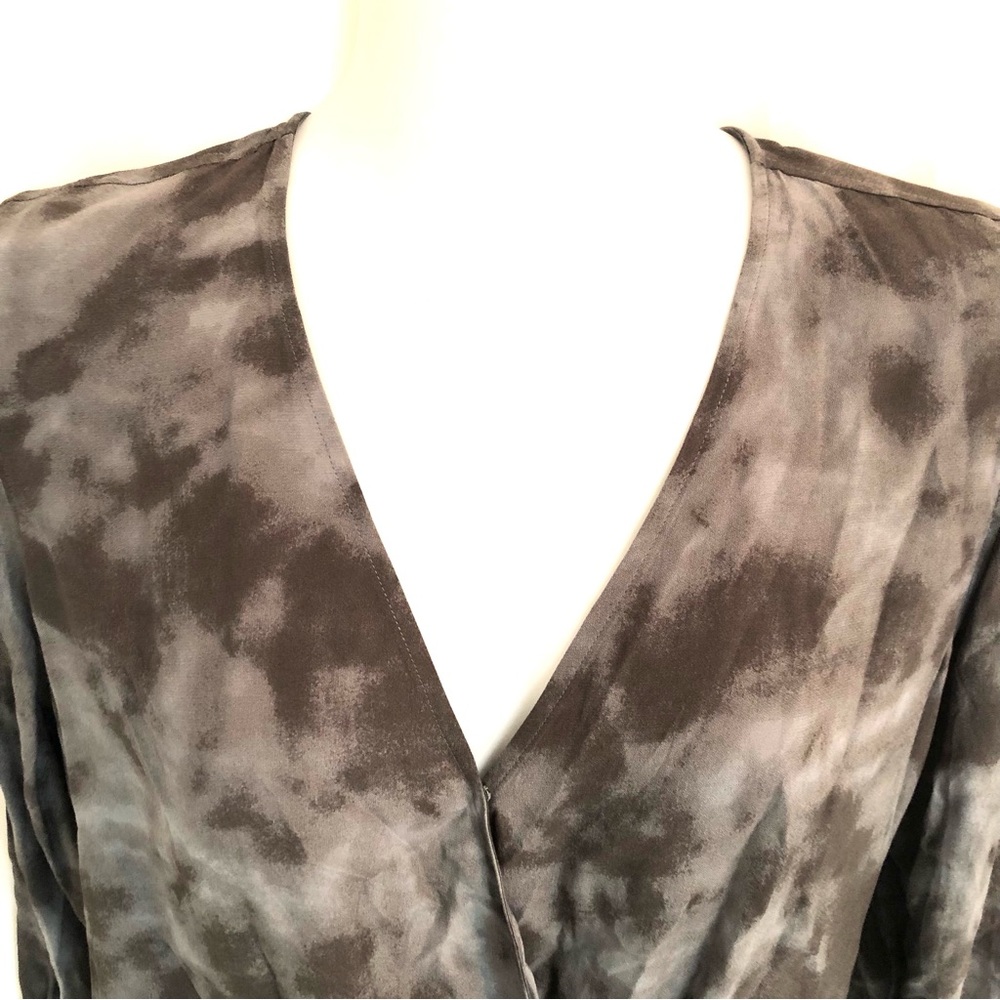 Rails Hillary Crossover Blouse Black & Gray Slate… - image 3